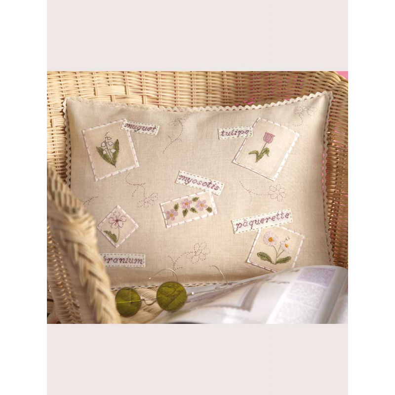 Modèle - Ambiance florale - Coussin Modèle à télécharger Modèles