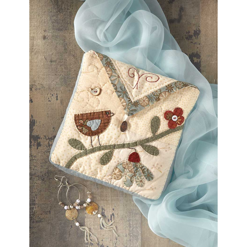 Modèle patchwork – Pochette de printemps Modèle à télécharger Modèles