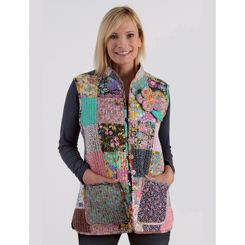 Modèle - Gilet réversible flânerie printanière Modèle à télécharger Modèles