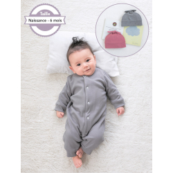 Modèle - Combi-pyjama & bonnet Modèle à télécharger Modèles