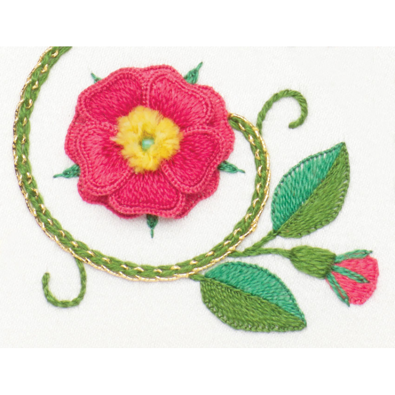 Fleurs élisabéthaines en stumpwork  - 9