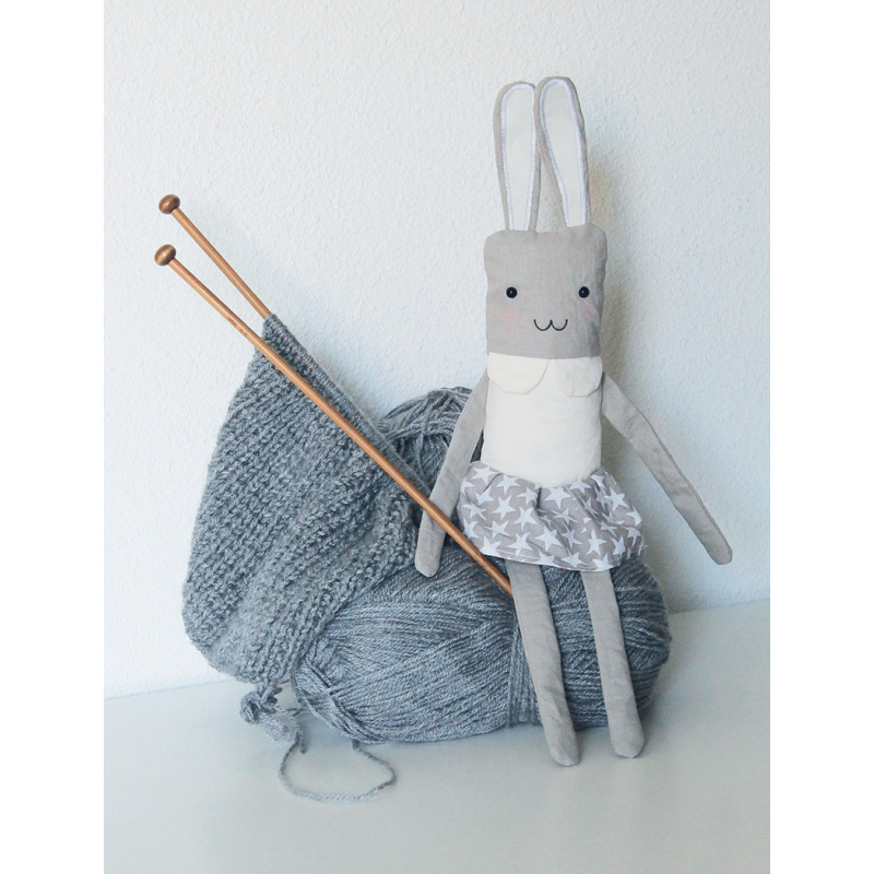 Peluche Lapin en jupette  - 1