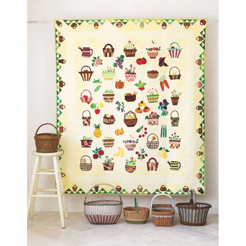 Paniers de fruits & appliqué hawaïen - Magic Patch Quilts Japan n°29 Magazine Patchwork