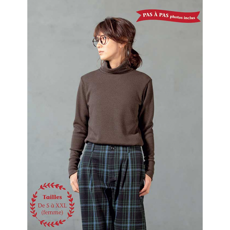 Modèle - Pull col roulé Modèle à télécharger Modèles