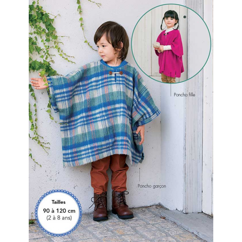 Patrons à télécharger - couture - Poncho enfants