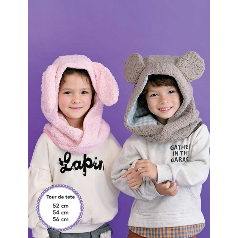 Capuches ours et lapin  - 1