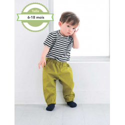 Modèle couture bébé – Pantalon élastiqué Modèle à télécharger Modèles