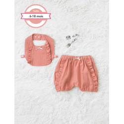 Modèle - Bavoir et bloomer volantés Modèle à télécharger Modèles