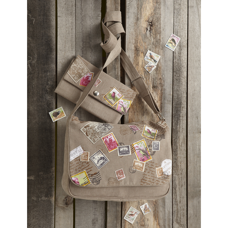 Modèle - Un sac complètement timbré Modèle à télécharger Modèles