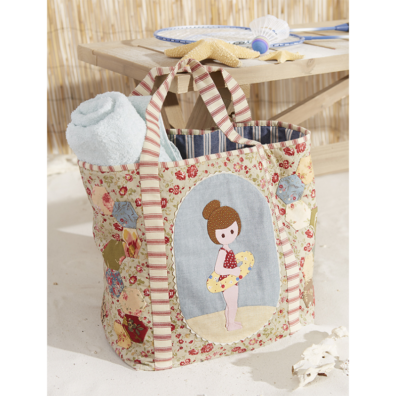 Modèle patchwork – Sac de plage Direction plage ! Modèle à télécharger Modèles