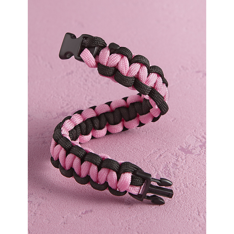 Bracelet noir et rose  - 1