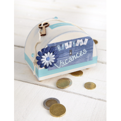 Modèle scrapbooking – Tirelire pour les vacances Modèle à télécharger Modèles
