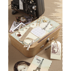 Modèle scrapbooking – Valise à souvenirs Modèle à télécharger Modèles