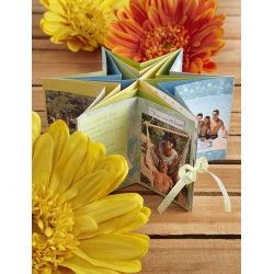 Modèle scrapbooking – Mini-album photo Star Book en étoile Modèle à télécharger Modèles