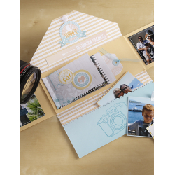 Modèle scrapbooking – Album portefeuille Modèle à télécharger Modèles