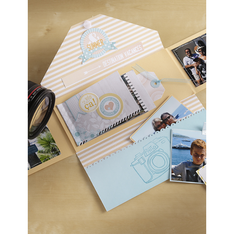 Modèle scrapbooking – Album portefeuille Modèle à télécharger Modèles