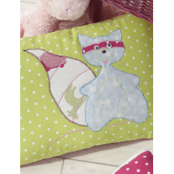 Coussin au raton laveur  - 1