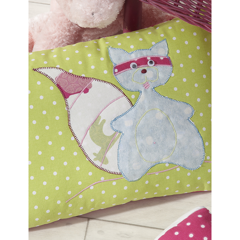 Coussin au raton laveur  - 1