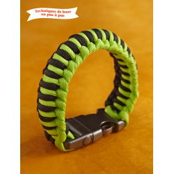 Bracelet noir et vert  - 1