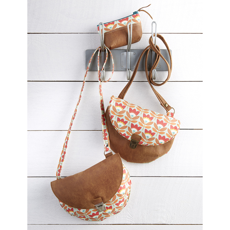 Modèle - Sac besace & trousse rétro Modèle à télécharger Modèles