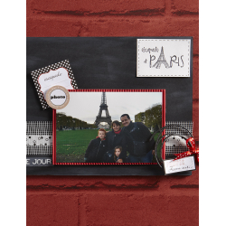 Modèle scrapbooking – Cadre photo en fausse ardoise Modèle à télécharger Modèles