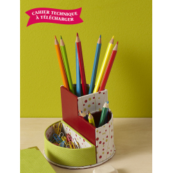 Modèle cartonnage – Porte-crayons Modèle à télécharger Modèles