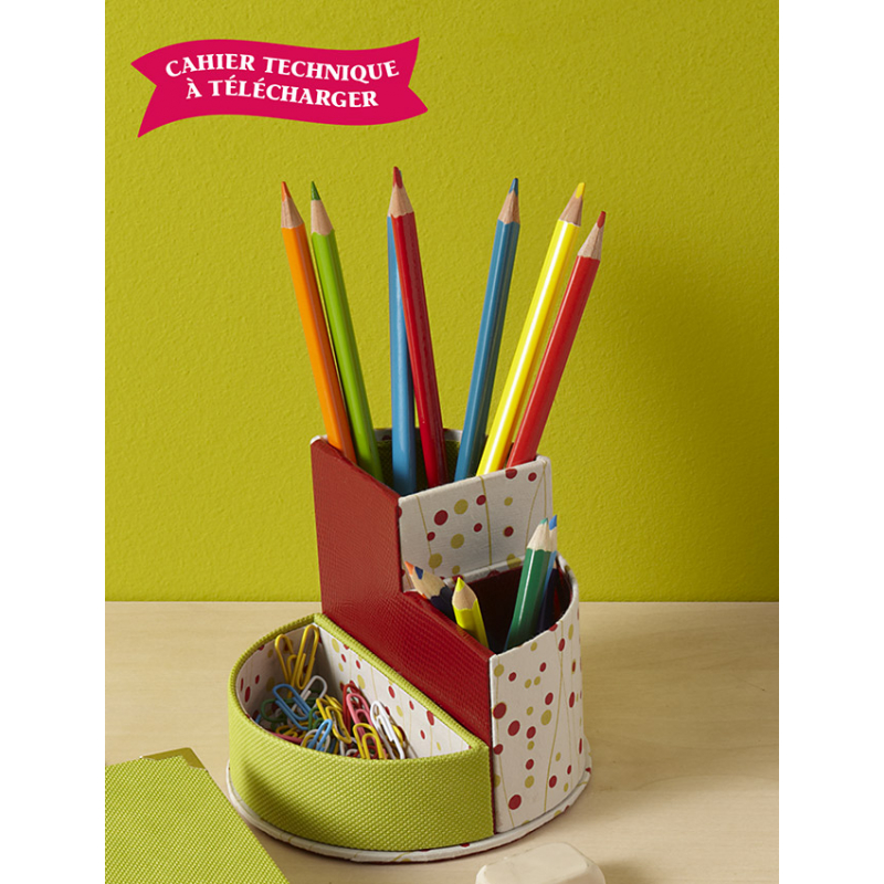 Modèle cartonnage – Porte-crayons Modèle à télécharger Modèles