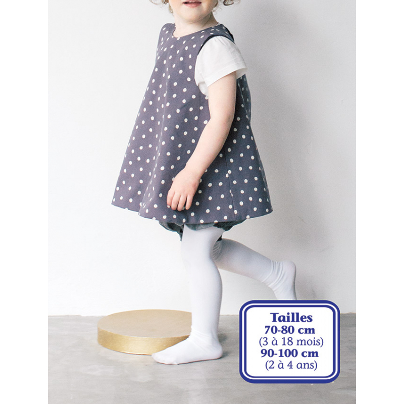 Modèle couture – Robe-tablier enfant réversible Modèle à télécharger Modèles