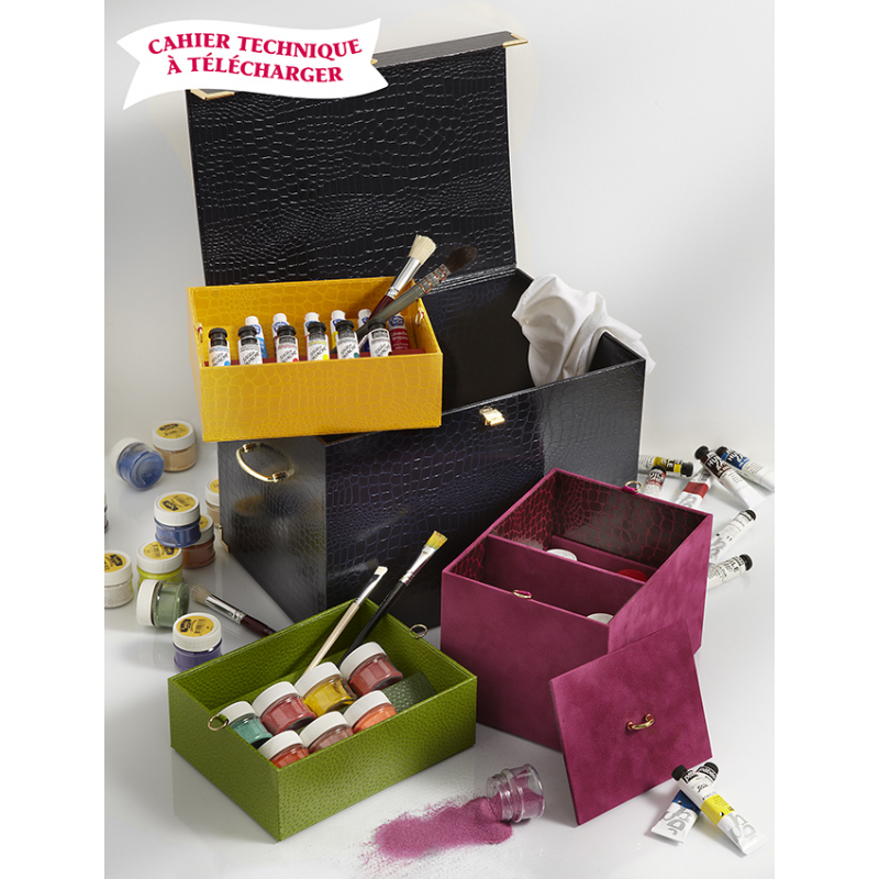 Modèle cartonnage – Grande boîte de rangement multi-casiers Modèle à télécharger Modèles