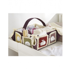 Modèle couture bébé – Corbeille de toilette en tissu Modèle à télécharger Modèles