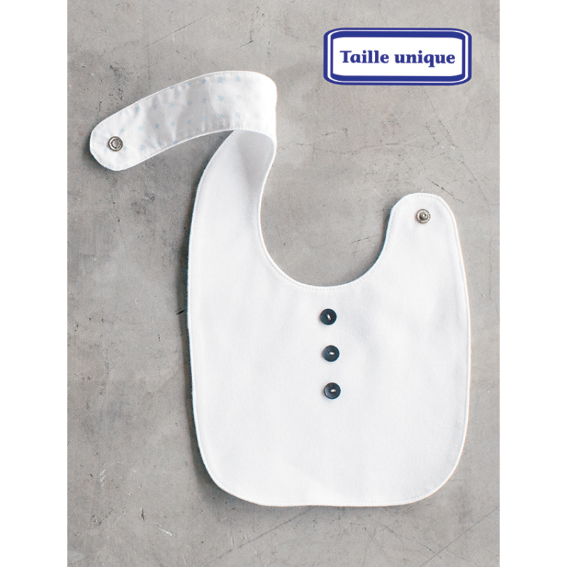 Modèle - Bavoir à 3 boutons Modèle à télécharger Modèles