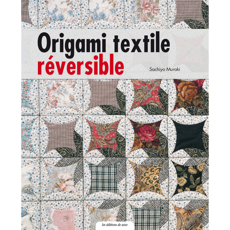 Origami textile réversible Livre Patchwork