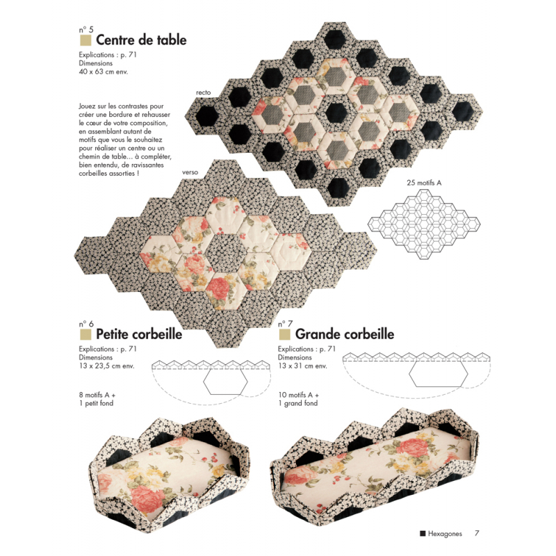 Origami textile réversible Livre Patchwork