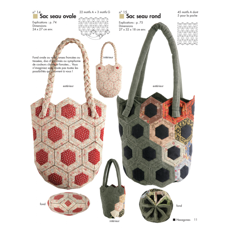 Origami textile réversible Livre Patchwork