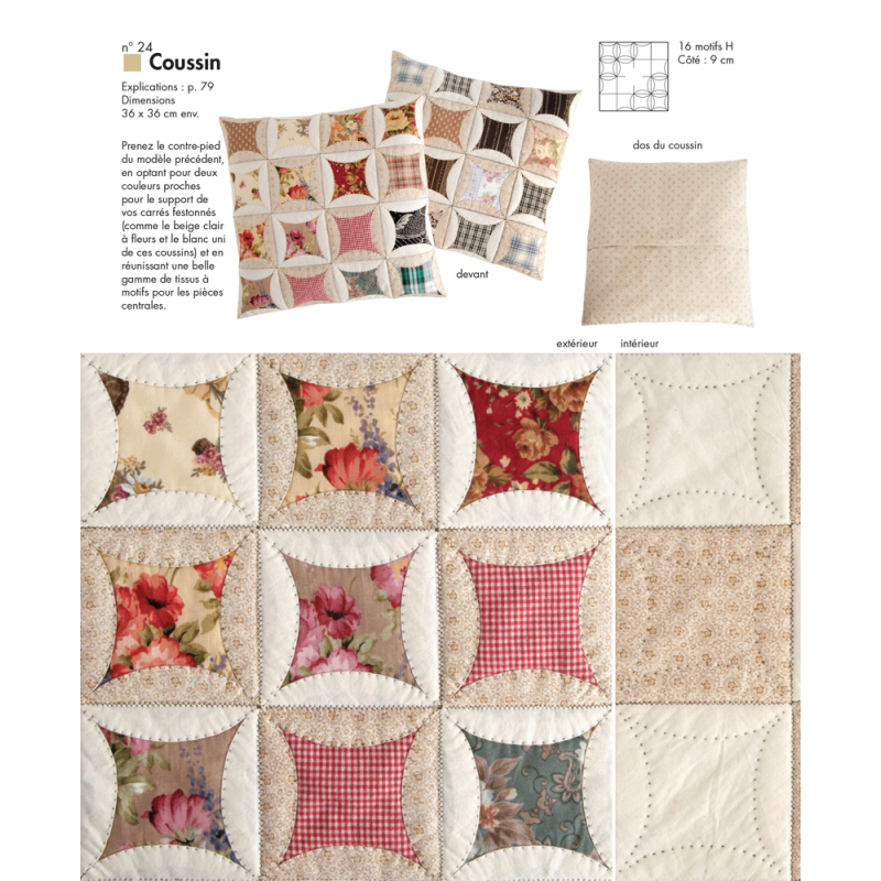 Origami textile réversible Livre Patchwork