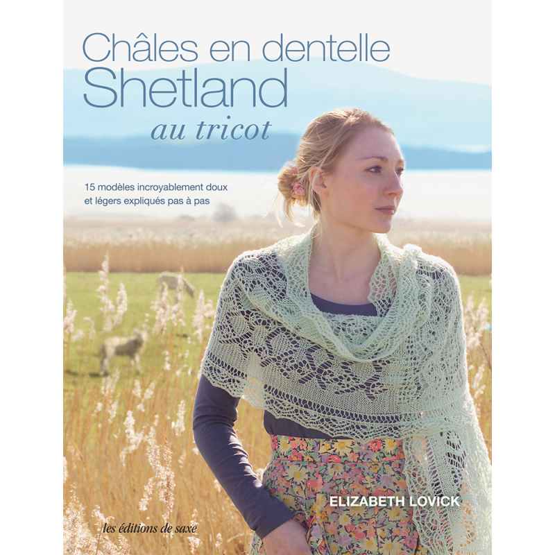 Châles en dentelle Shetland au tricot  - 1