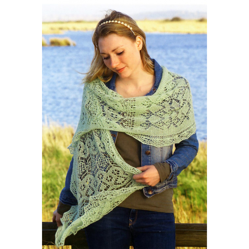 Châles en dentelle Shetland au tricot Livre Tricot