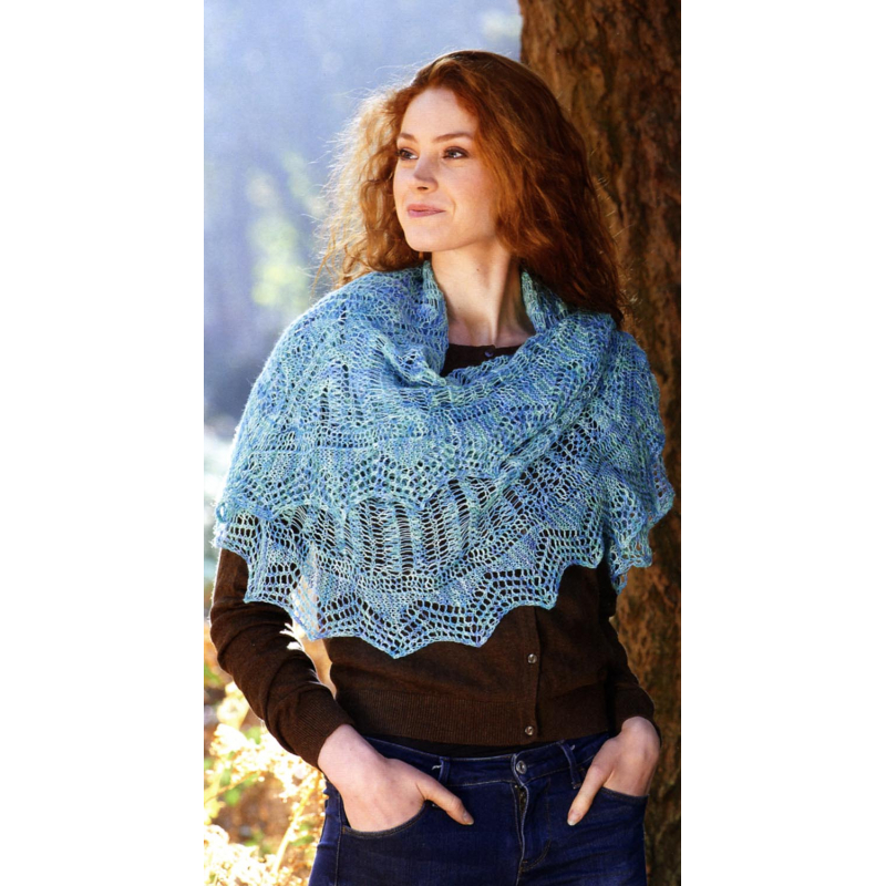 Châles en dentelle Shetland au tricot Livre Tricot