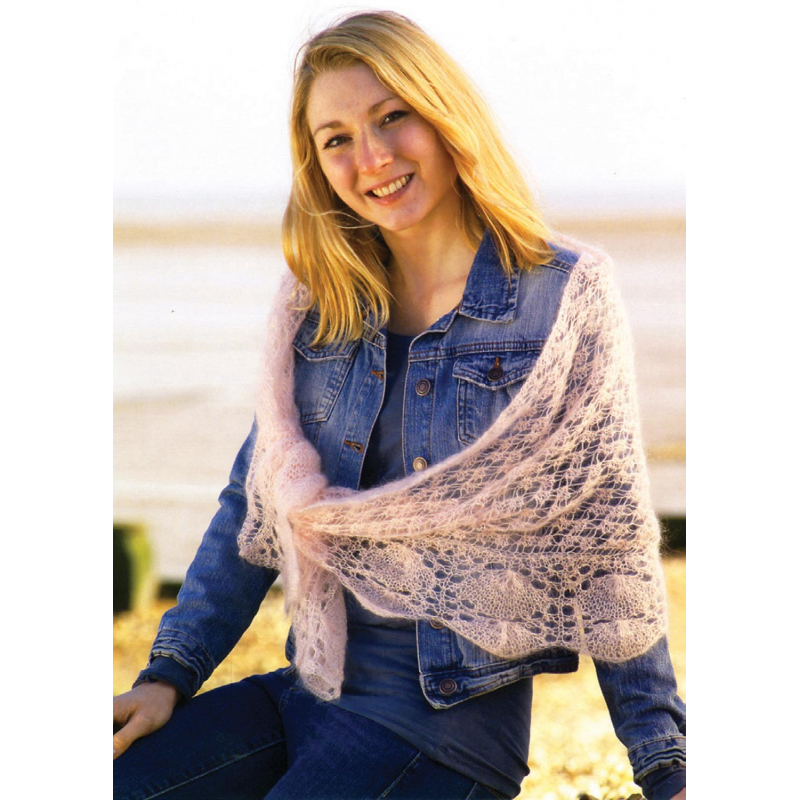 Châles en dentelle Shetland au tricot Livre Tricot