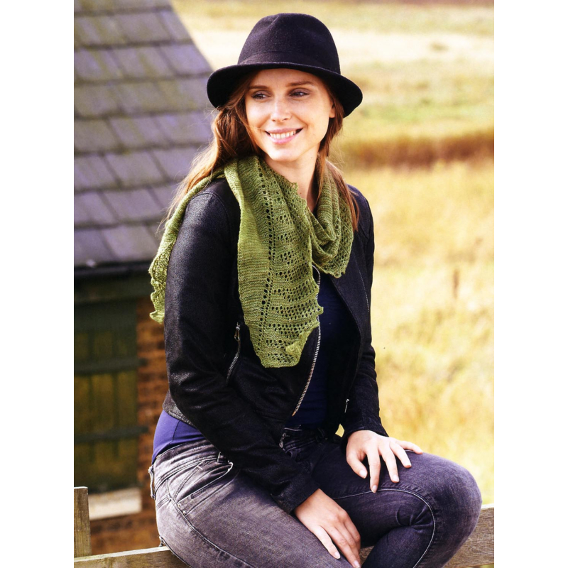 Châles en dentelle Shetland au tricot Livre Tricot