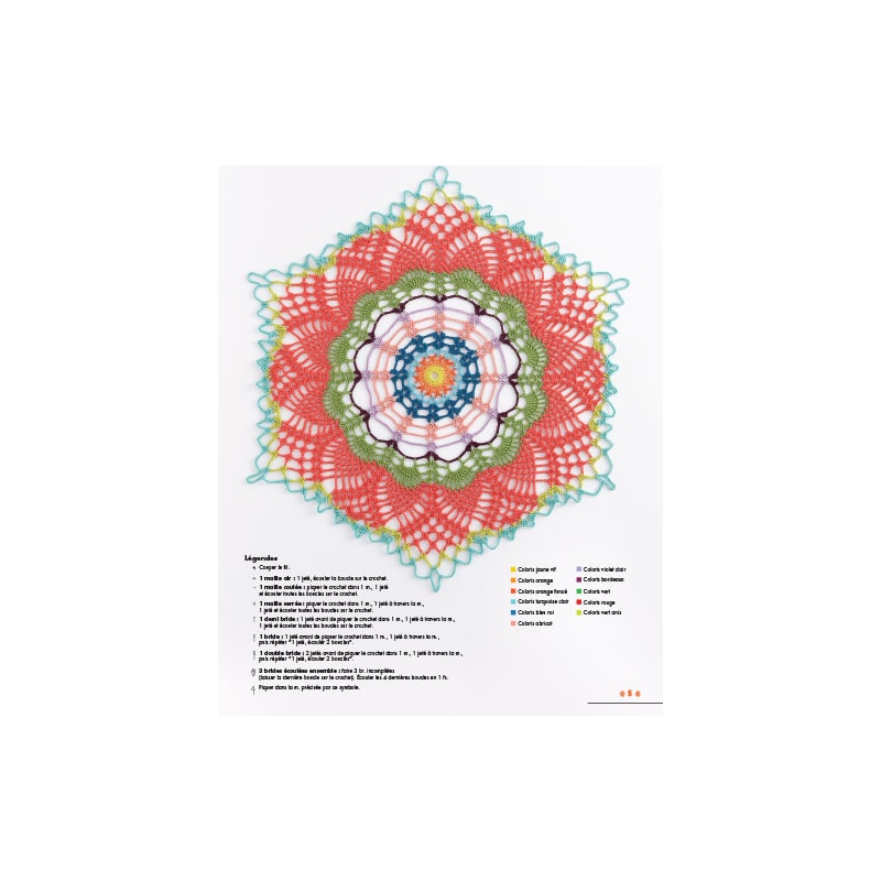 Mandalas au crochet Livre Crochet