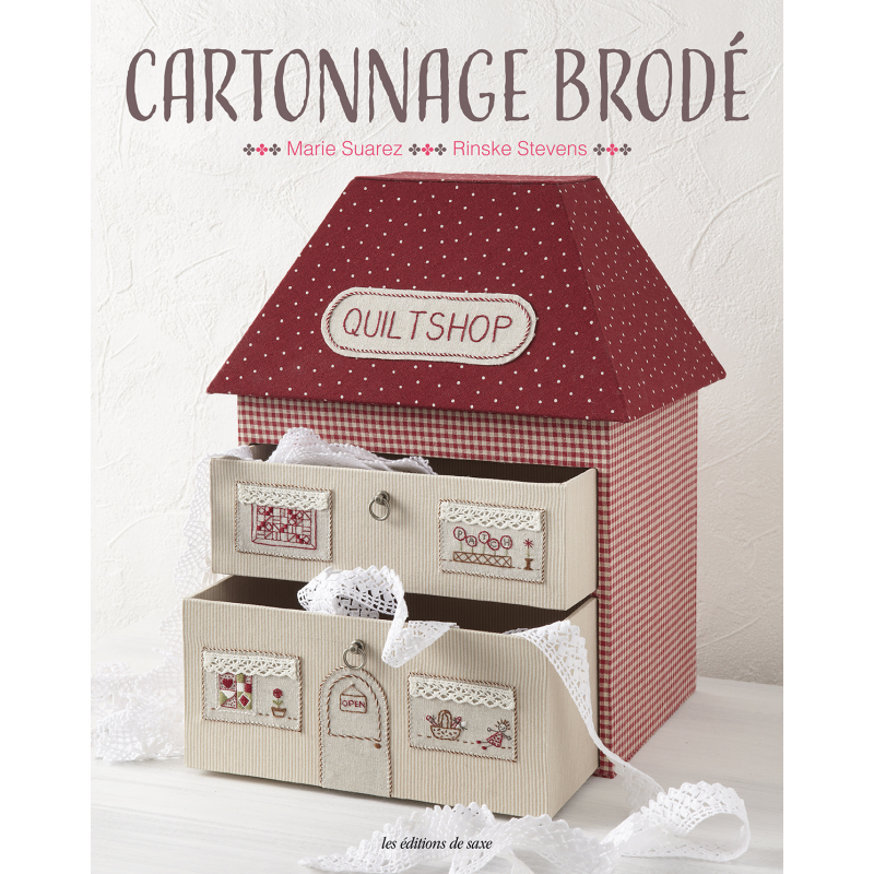 Cartonnage brodé Livre Broderie