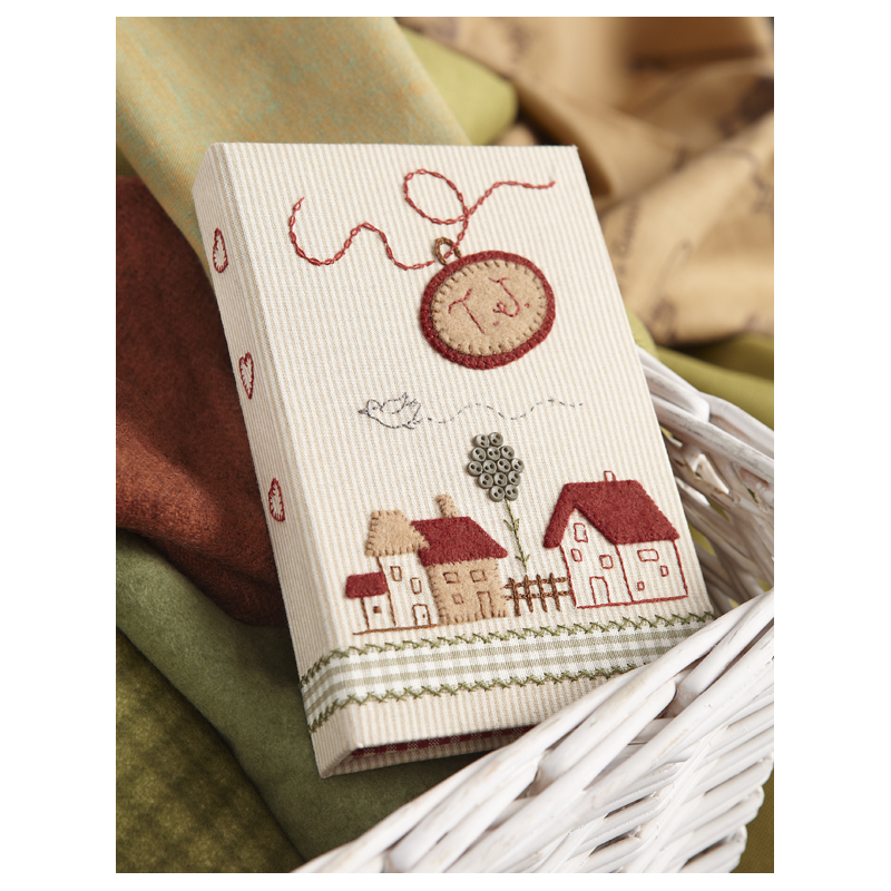 Cartonnage brodé Livre Broderie