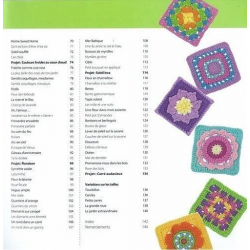 100 Granny Squares acidulés Livre Crochet