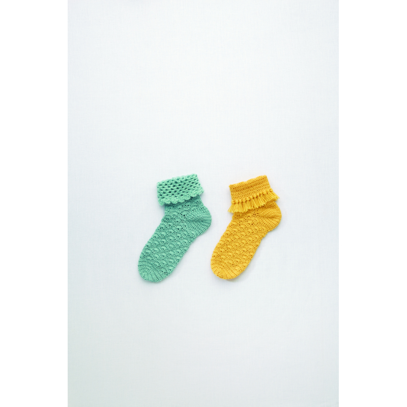 Chaussettes multicolores Livre Crochet