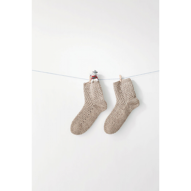 Chaussettes multicolores Livre Crochet