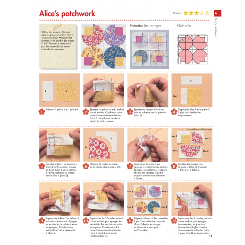 Le Guide visuel du patchwork 2 Livre Patchwork