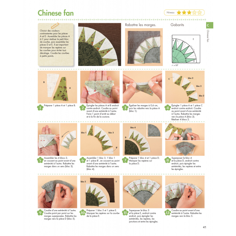 Le Guide visuel du patchwork 2 Livre Patchwork