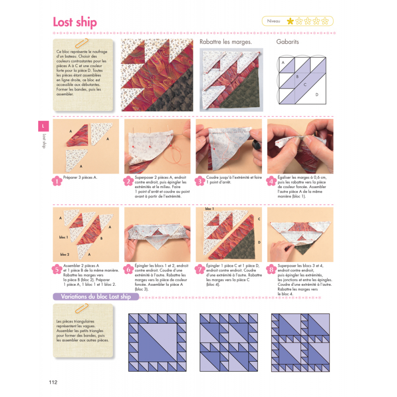 Le Guide visuel du patchwork 2 Livre Patchwork