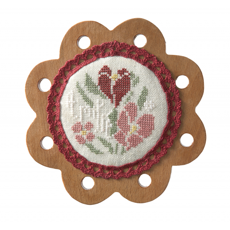 Au fil du temps... Cartonnage et point de croix Livre Broderie